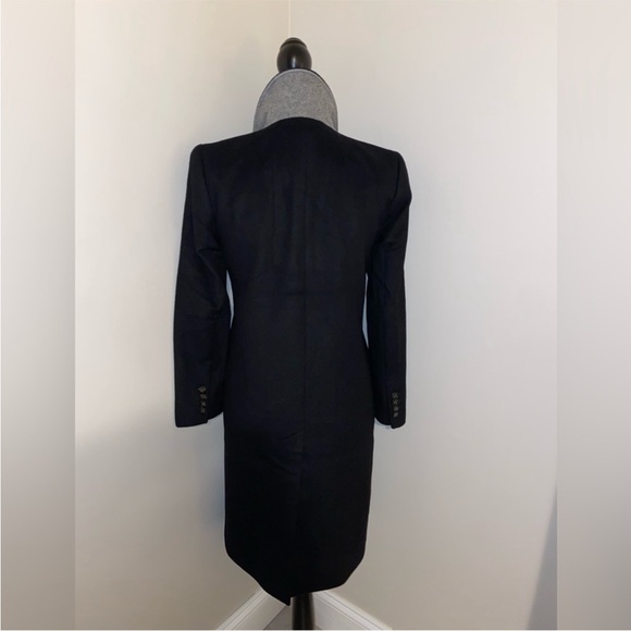 $398 J.Crew DOUBLE-BREASTED TOPCOAT IN
WOOL CASHMERE Black - Picture 7 of 14